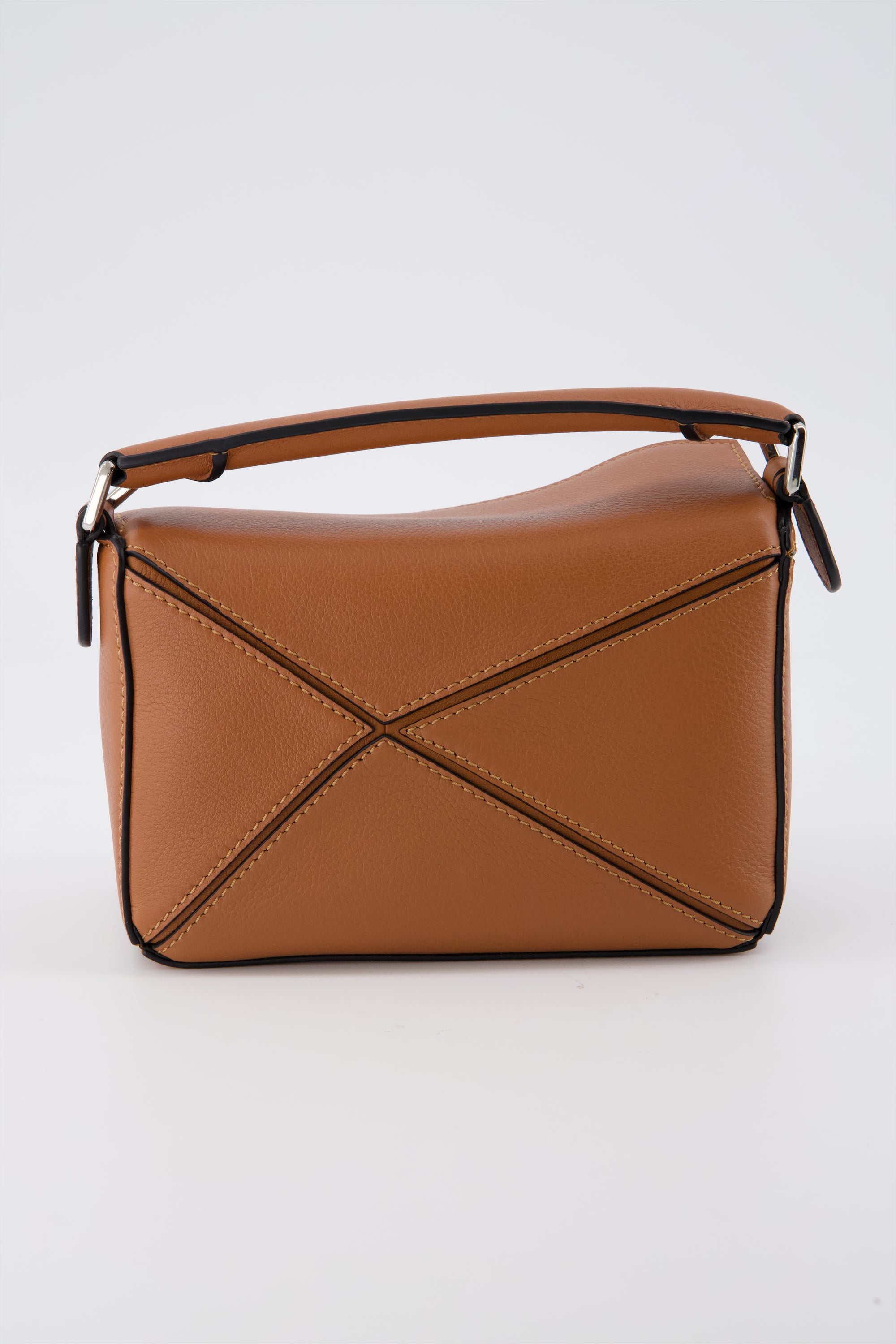 LOEWE Mini Puzzle bag in Caramel.