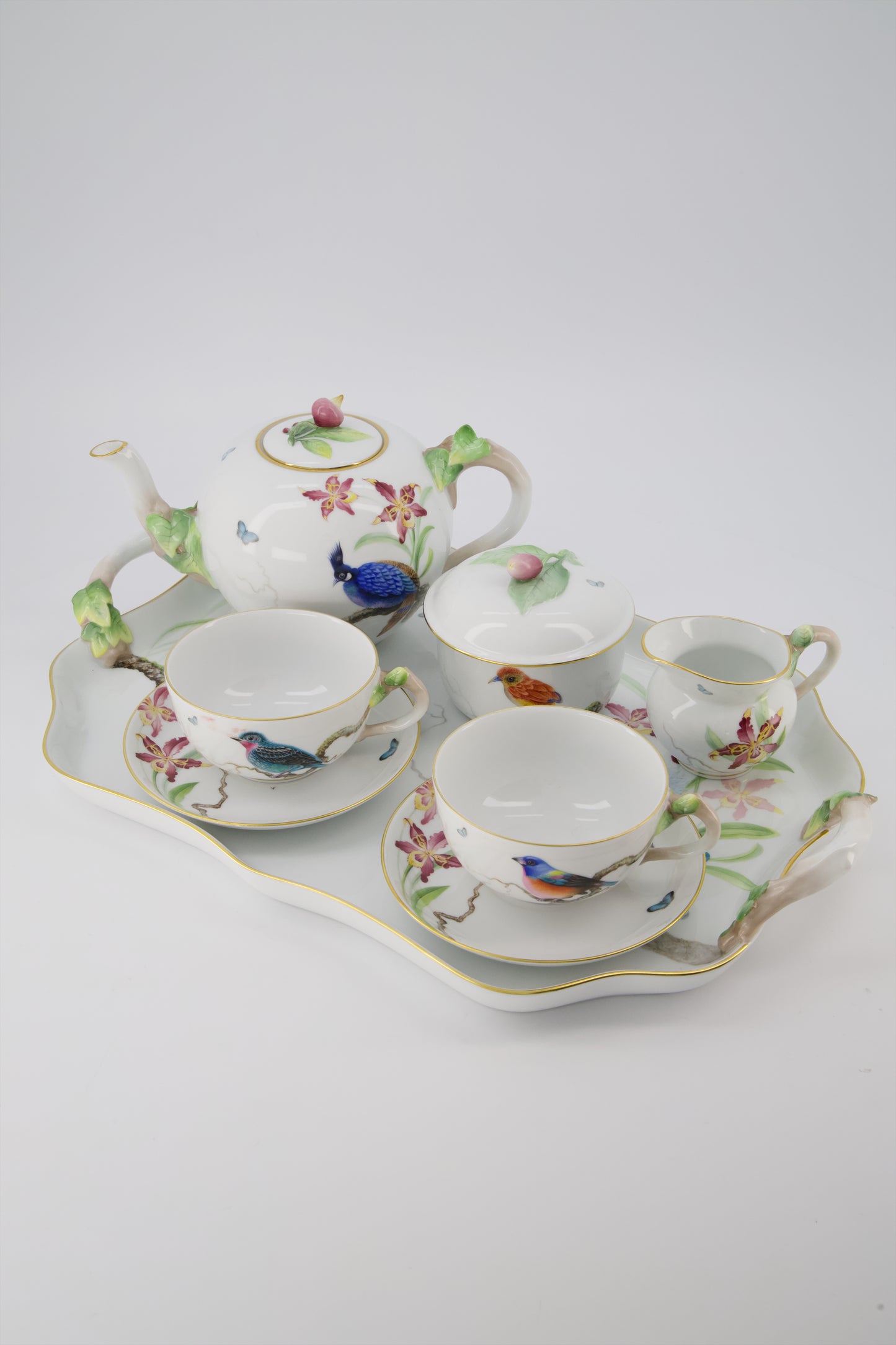 Herend Limited Edition Handpainted Tea Set