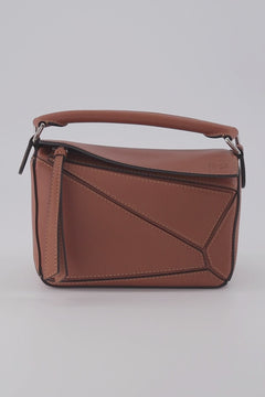 LOEWE Mini Puzzle bag in Caramel.