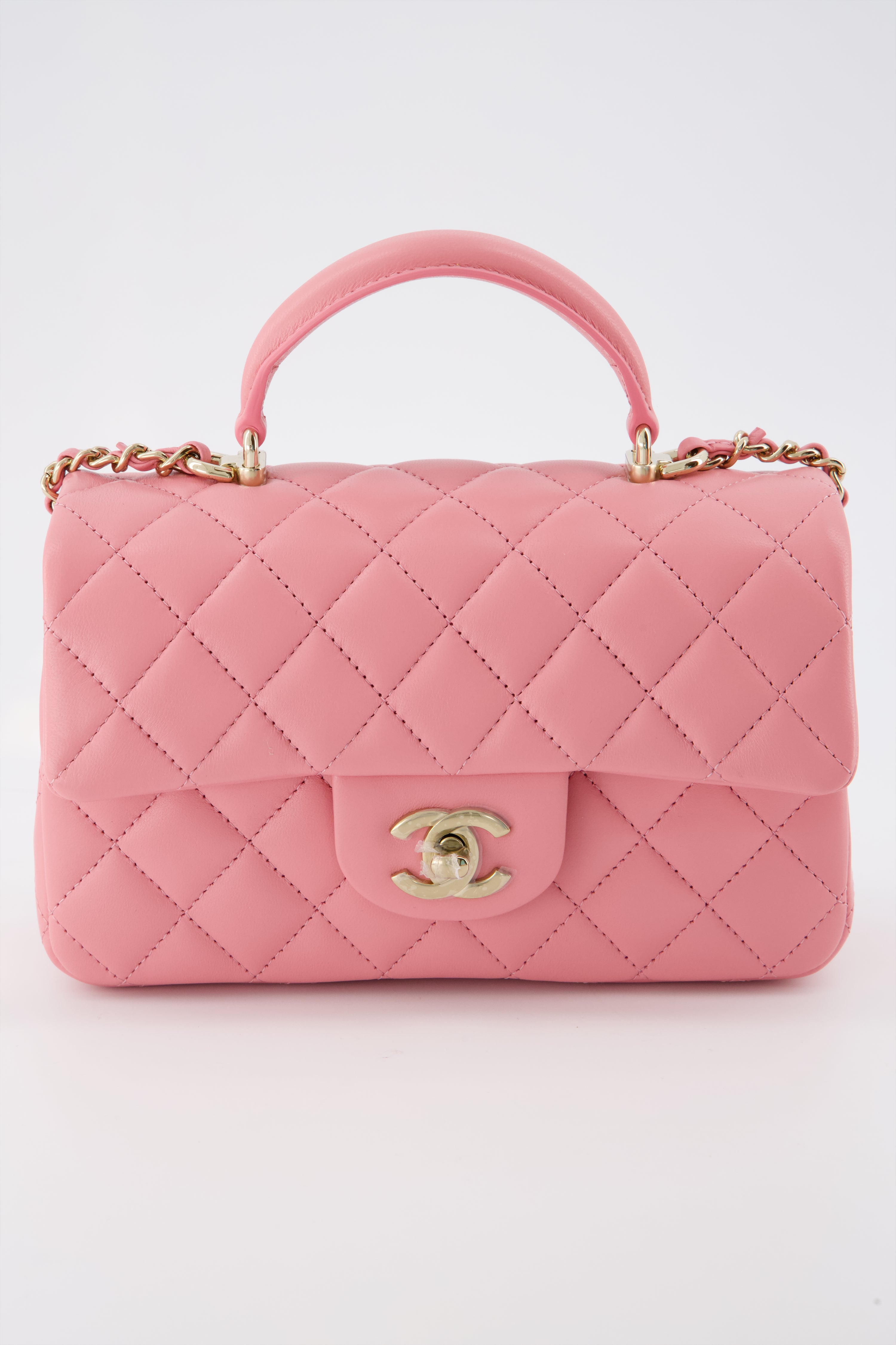 Chanel pink mini hot sale