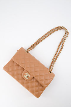 Chanel Camel Small Classic Double Flap Bag