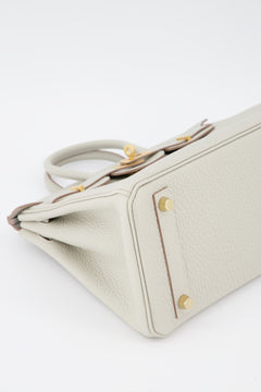 Hermes Gris Perle Birkin 25 Handbag