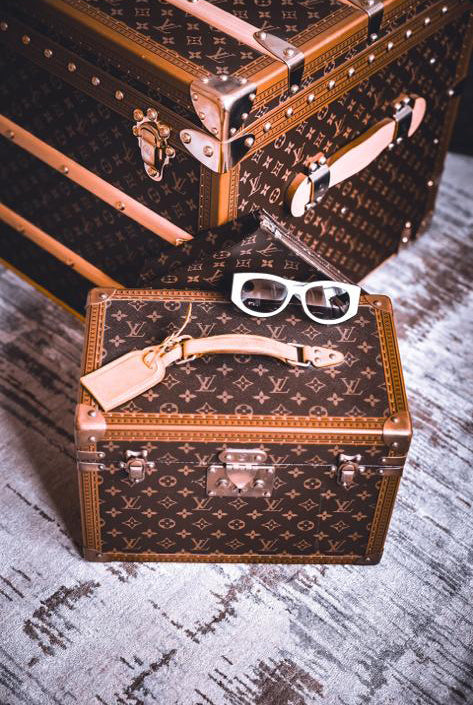 Louis Vuitton suitcases and bags
