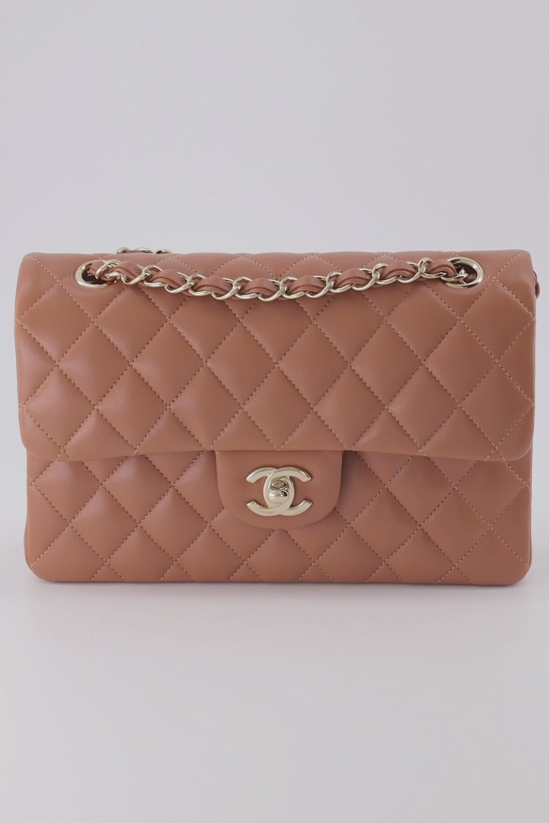 Chanel Camel Small Classic Double Flap Bag