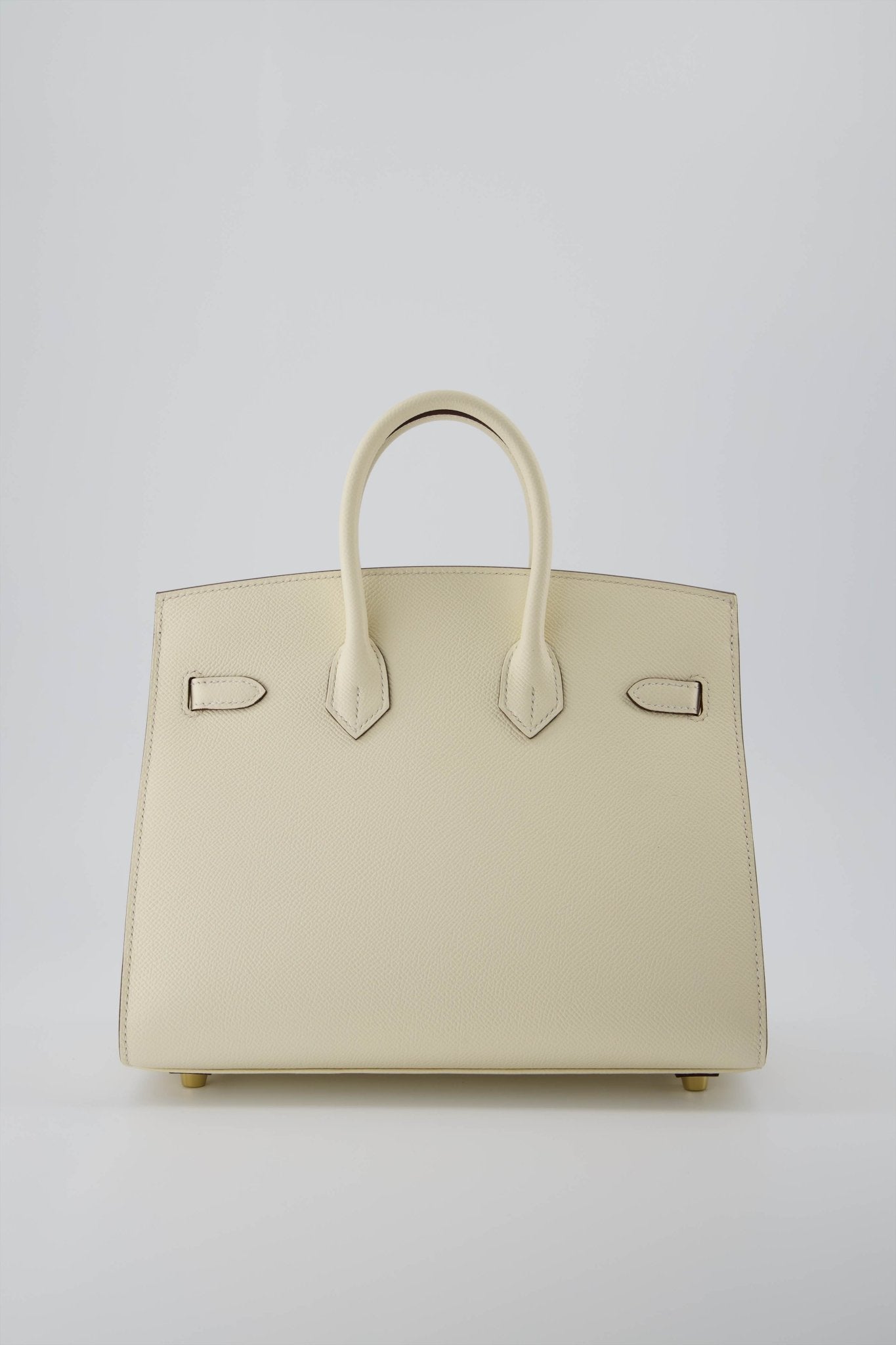 Hermes Birkin 25 Sellier Handbag Nata Epsom Leather
