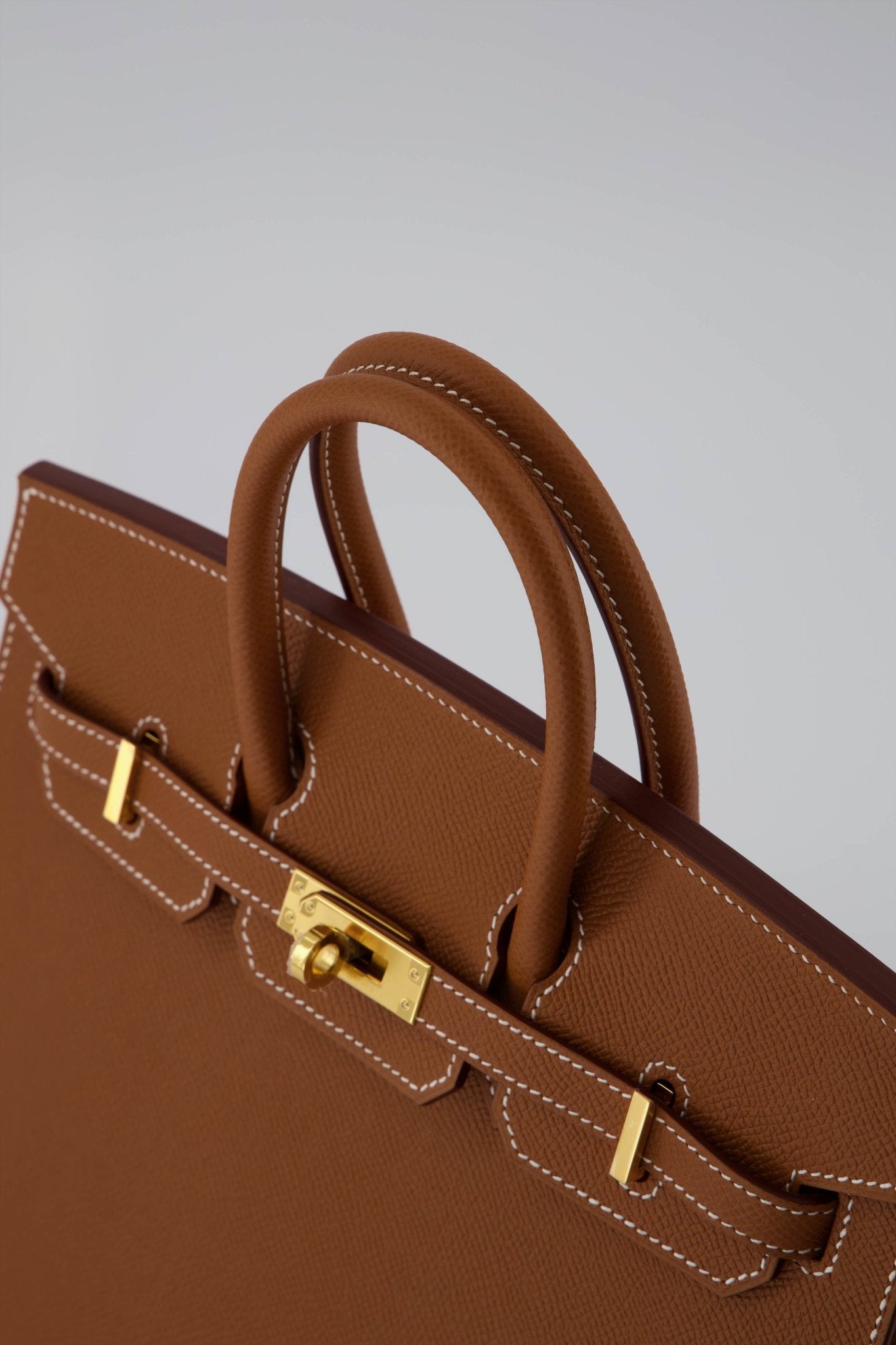 Hermes Birkin 25 Sellier Handbag Gold