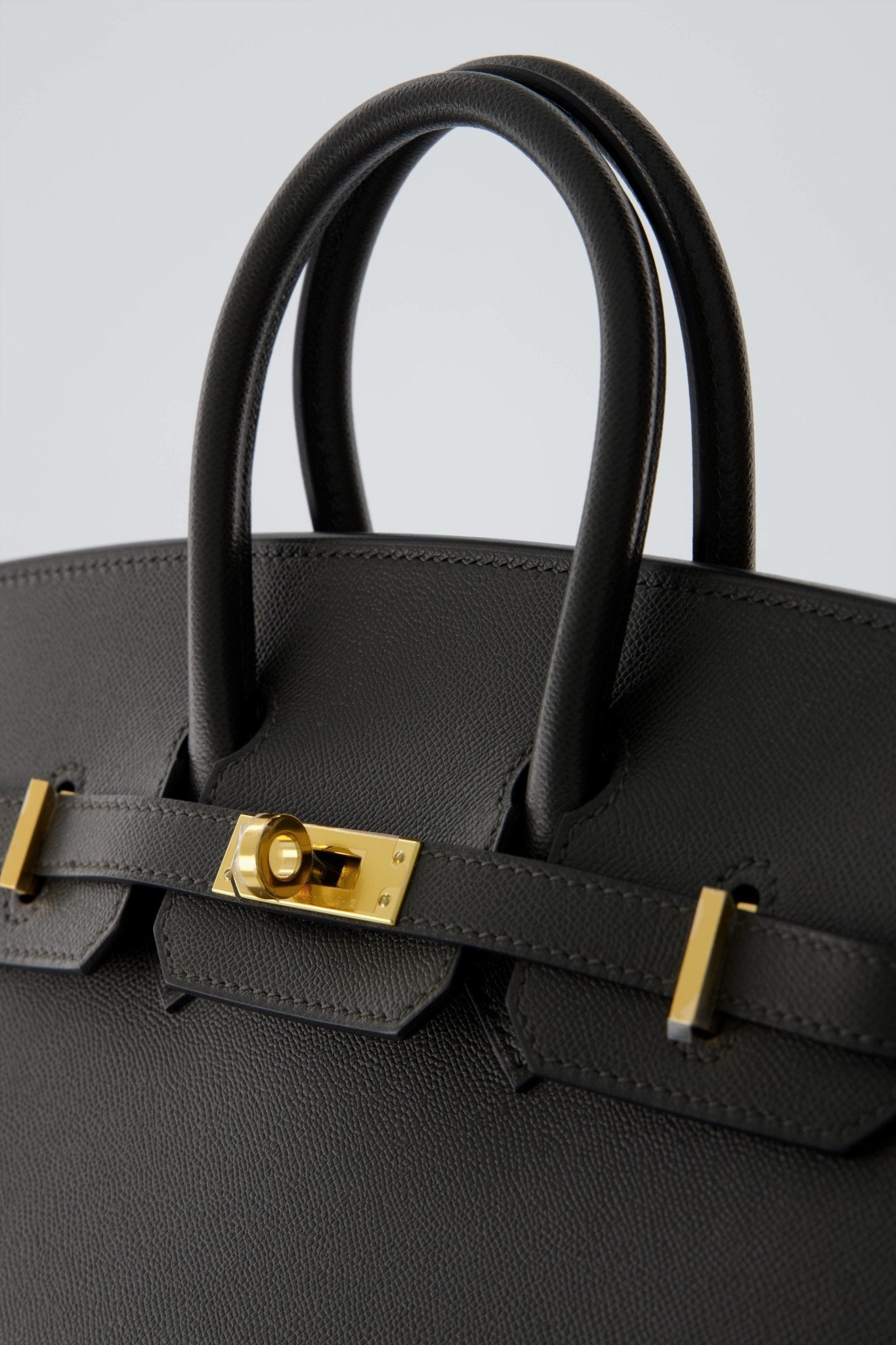Hermes Birkin 25 Sellier Handbag Graphite