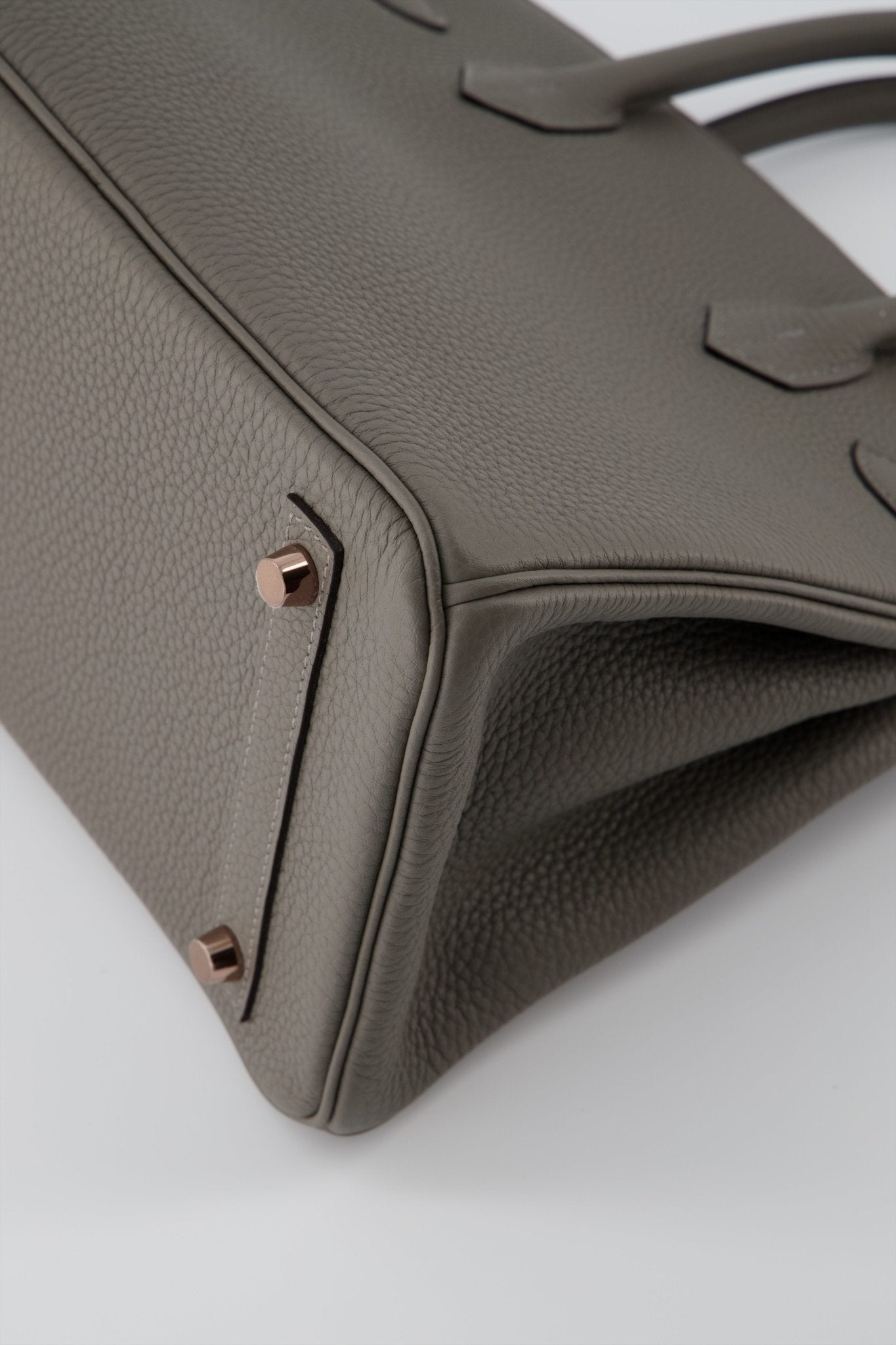 Hermes Birkin 30 Handbag Gris Etain Togo Leather With Gold Hardware