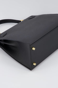 *Holy Grail* Hermes Kelly 28 Sellier Handbag Black Epsom Leather With Gold Hardware. Investment Piece