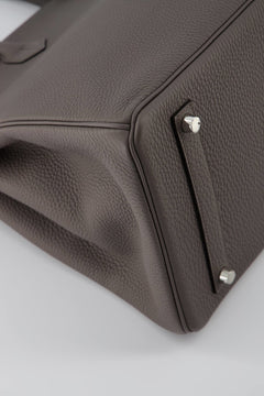 Hermes Birkin 35 Handbag Gris Etain Togo Leather With Palladium Hardware