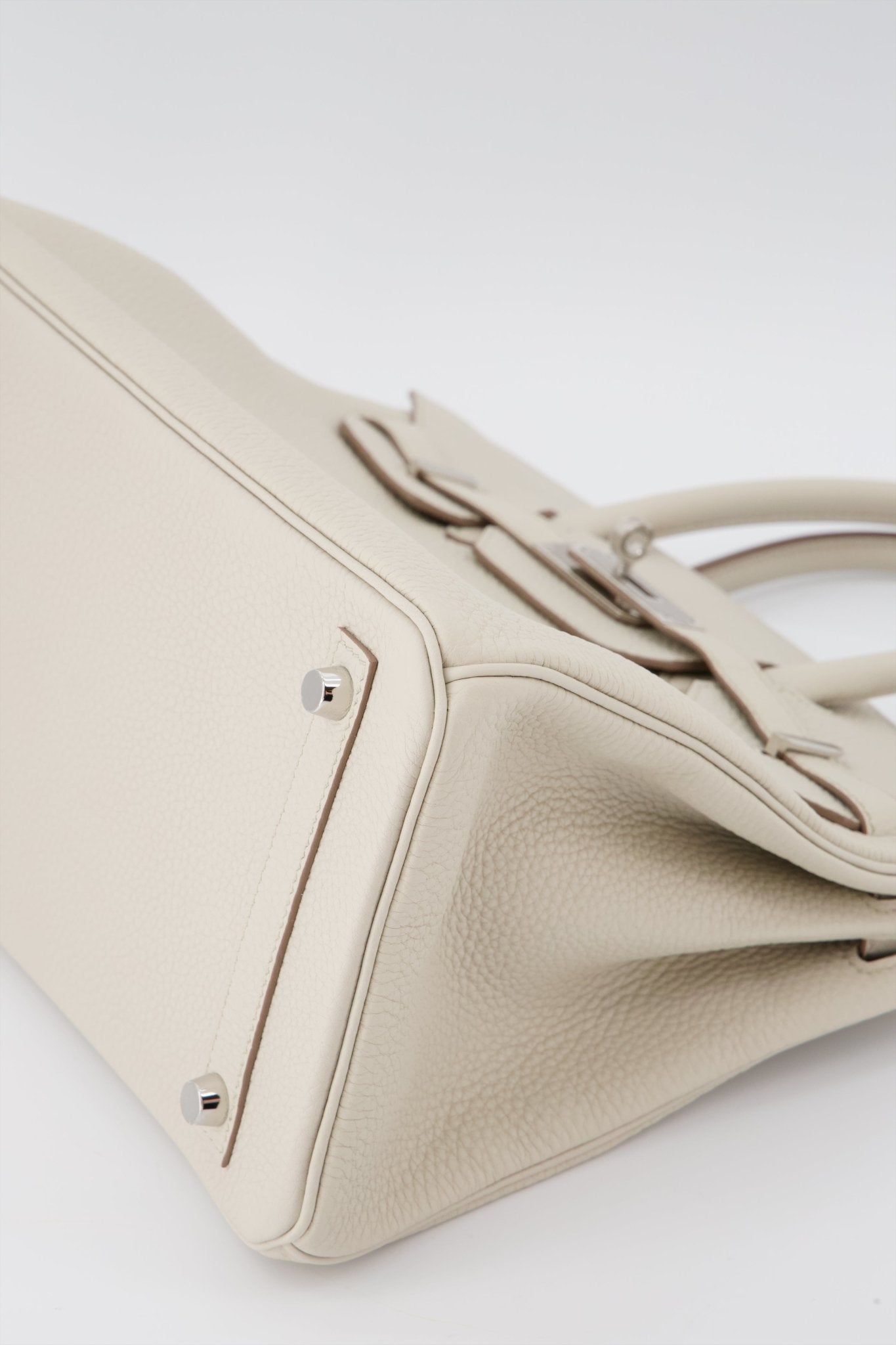 Hermes Birkin Mini Shoulder Bag Togo Leather Palladium Hardware In