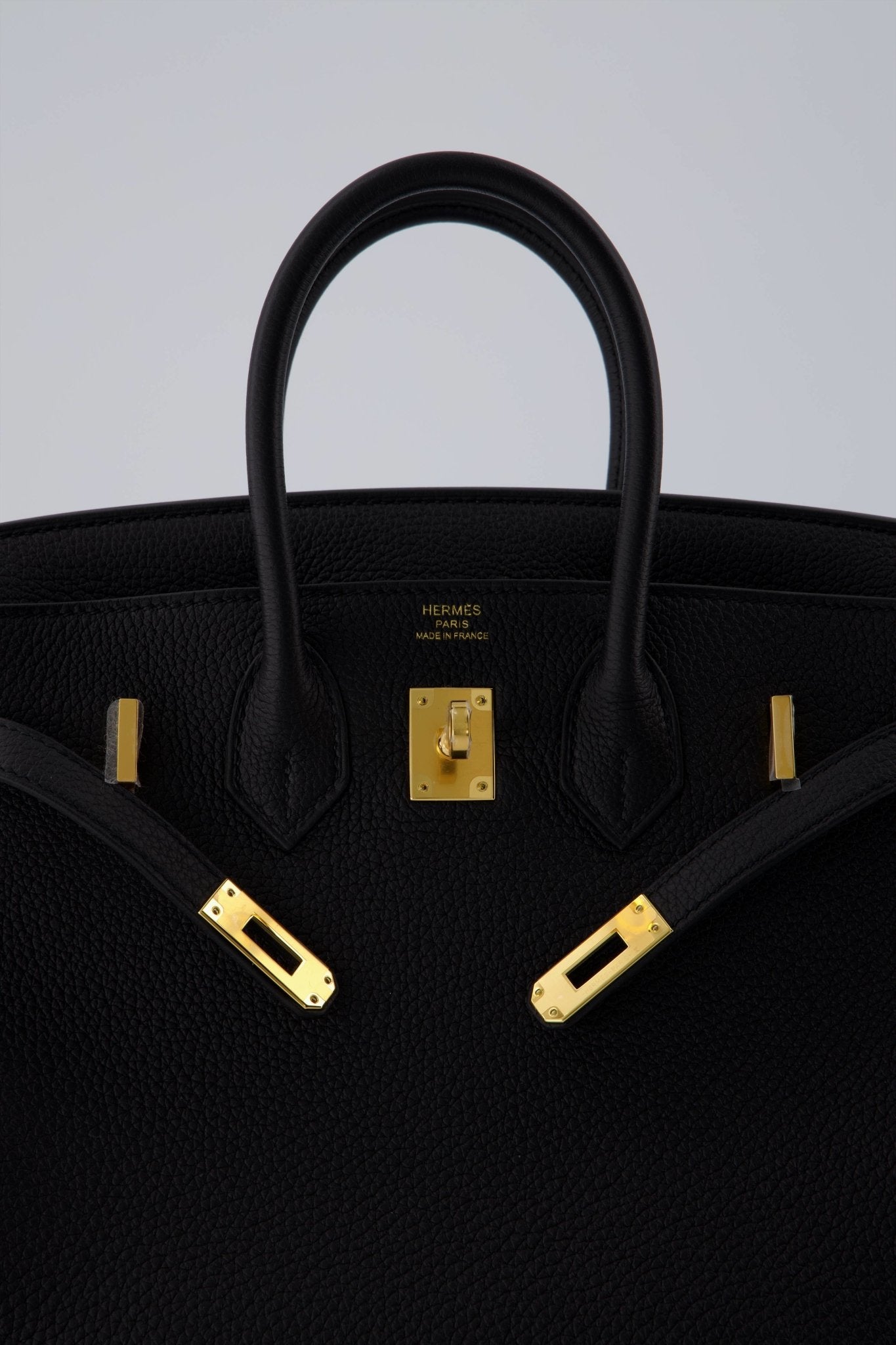 Hermes Birkin 25 Bag Black Togo Leather with Gold Hardware