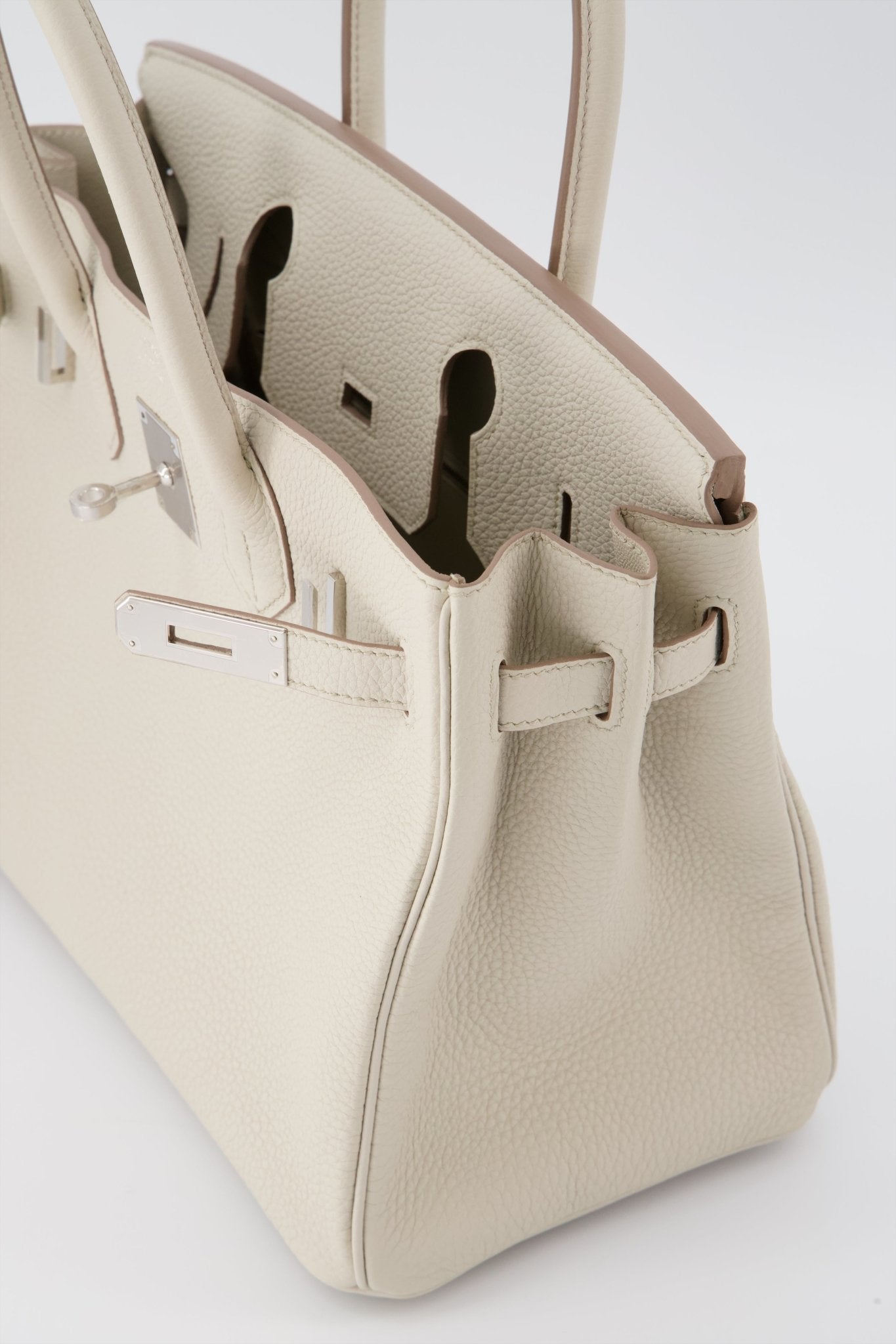 Hermes cream online bag