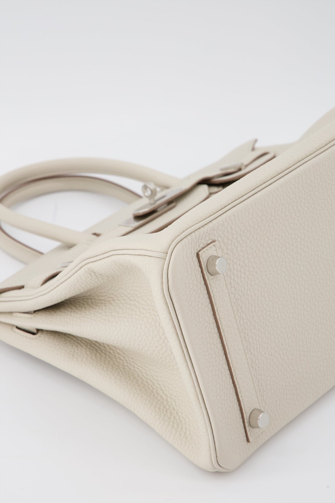 Hermes Birkin 30 Handbag Beton Togo Leather With Palladium