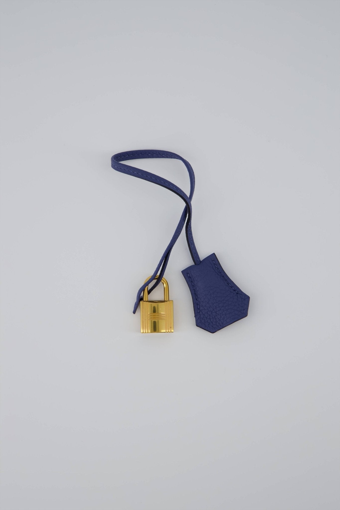 Hermes Birkin 40 Handbag Blue Brighton Togo Leather With Gold Hardware