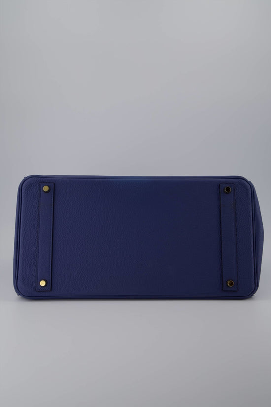 Hermès Birkin 40 Bag Bleu Jean Togo Light Blue Leather