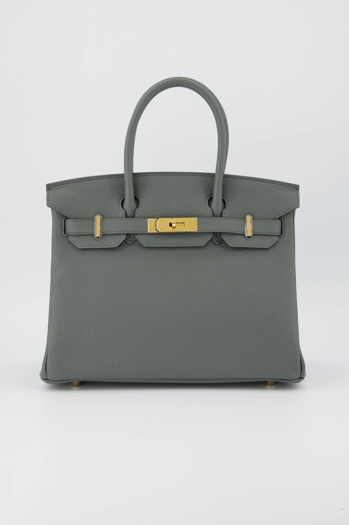 Hermes Birkin 30 Handbag Vert Amande Togo Leather With Gold Hardware