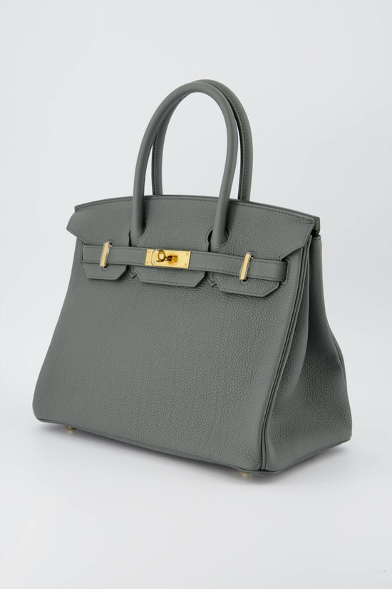 Hermes Birkin bag 35 Vert criquet Epsom leather Gold hardware