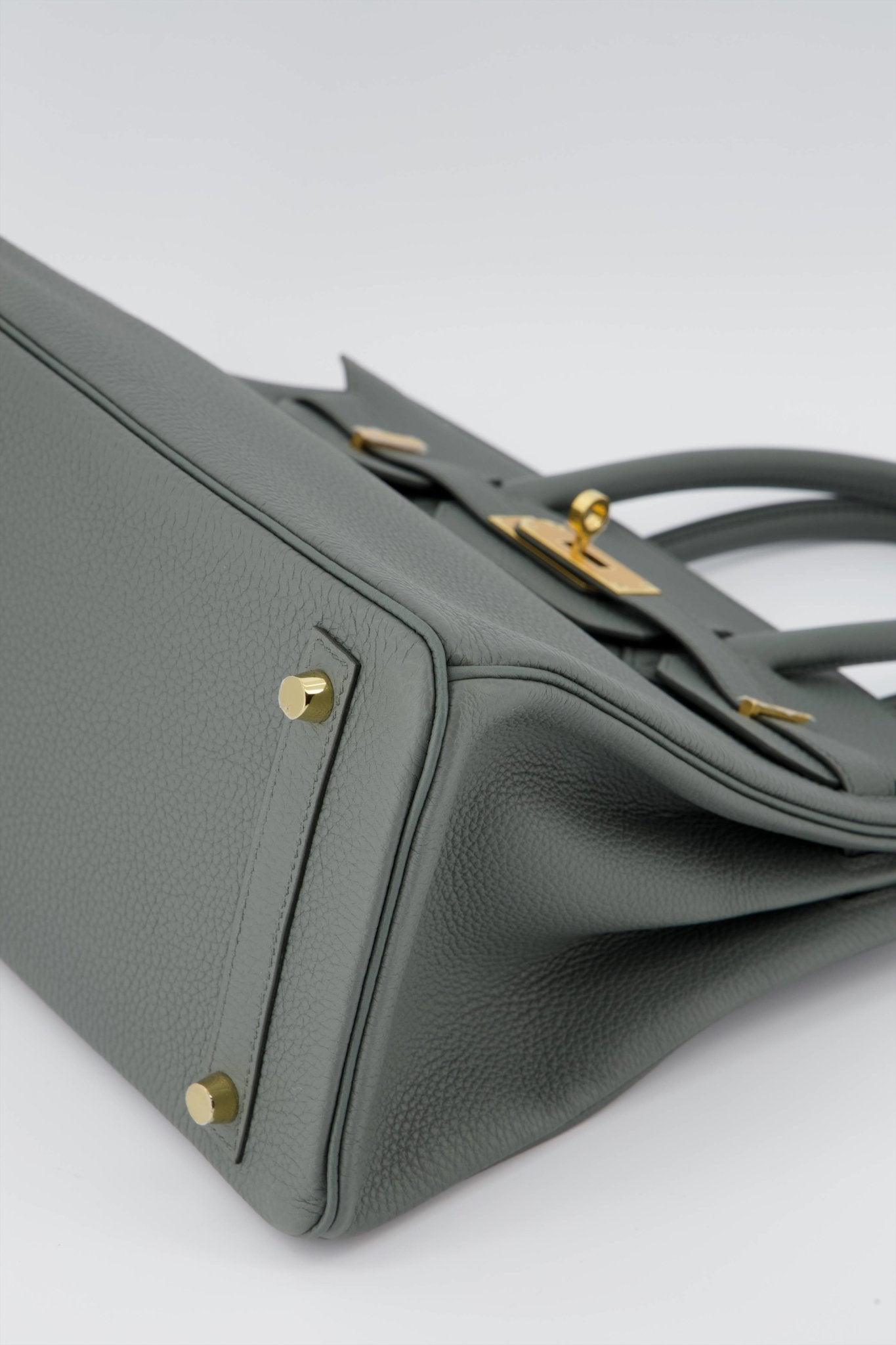Hermes Birkin 30 Handbag Vert Amande Togo Leather With Gold Hardware