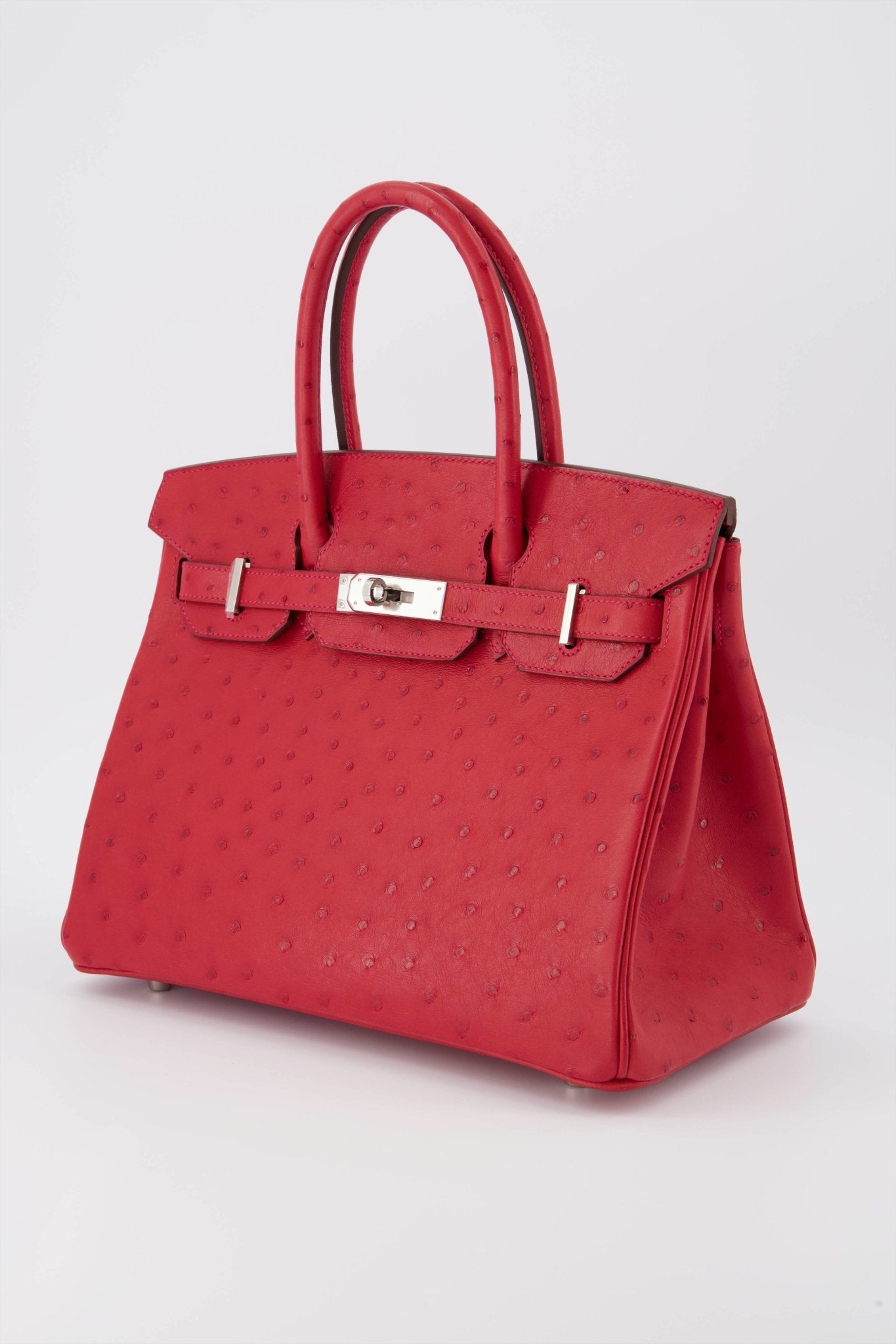 Hermes Birkin 30 Handbag Rouge Vif