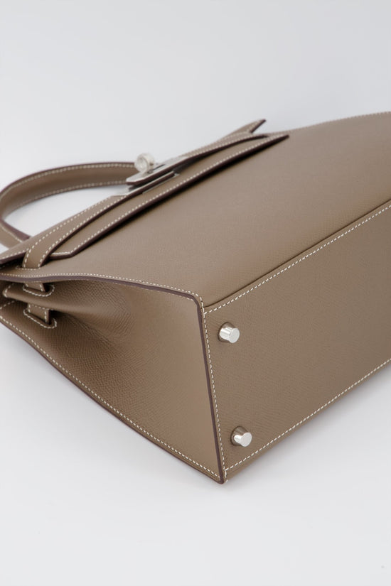 Hermes　Kelly bag 28　Sellier　Black　Epsom leather　Gold hardware