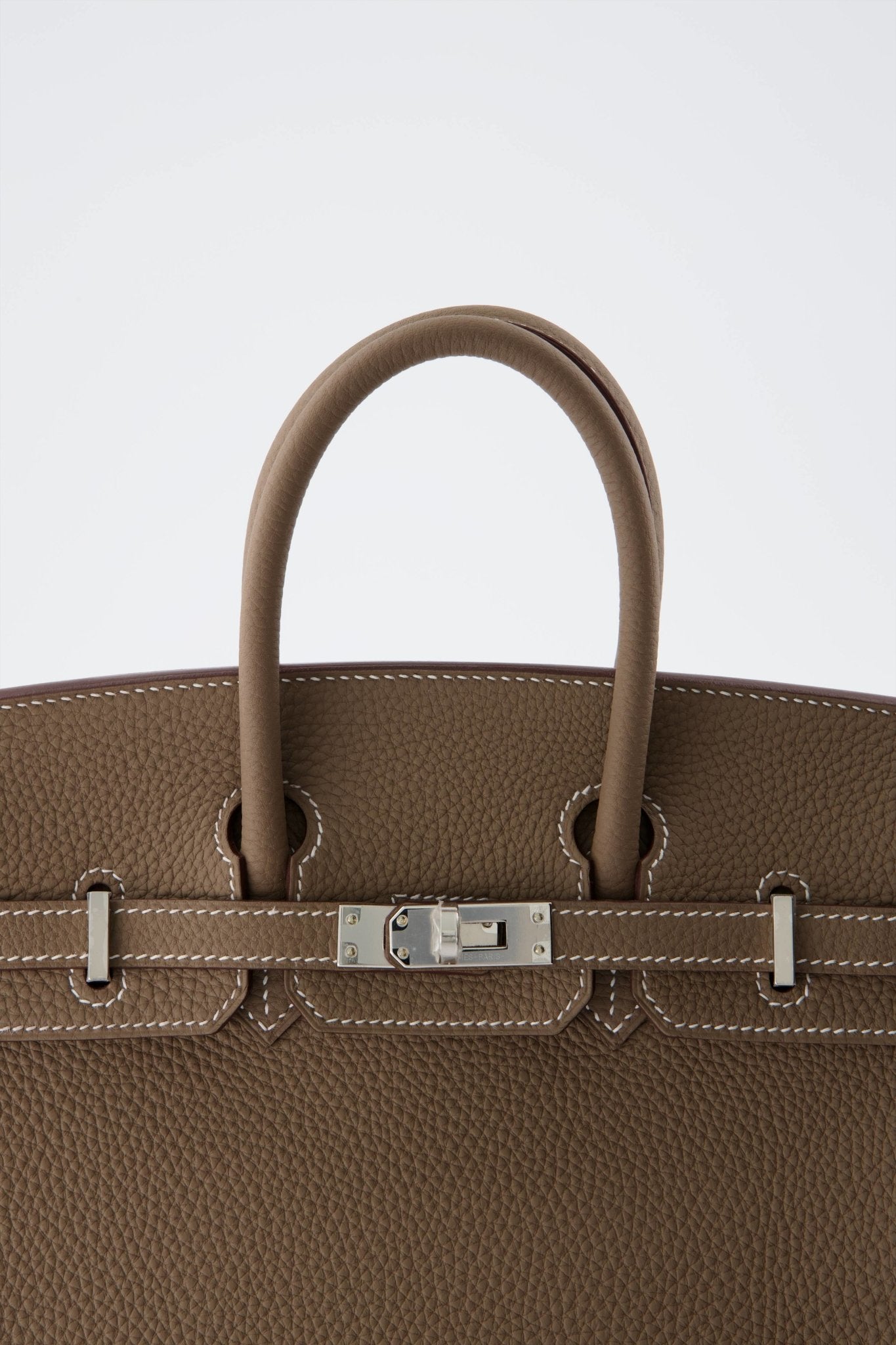 Hermès Birkin 25 In Etoupe Togo Leather With Palladium Hardware