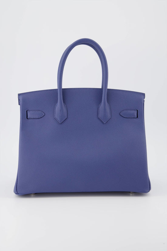 Hermes Birkin bag 30 Blue nuit Togo leather Gold hardware