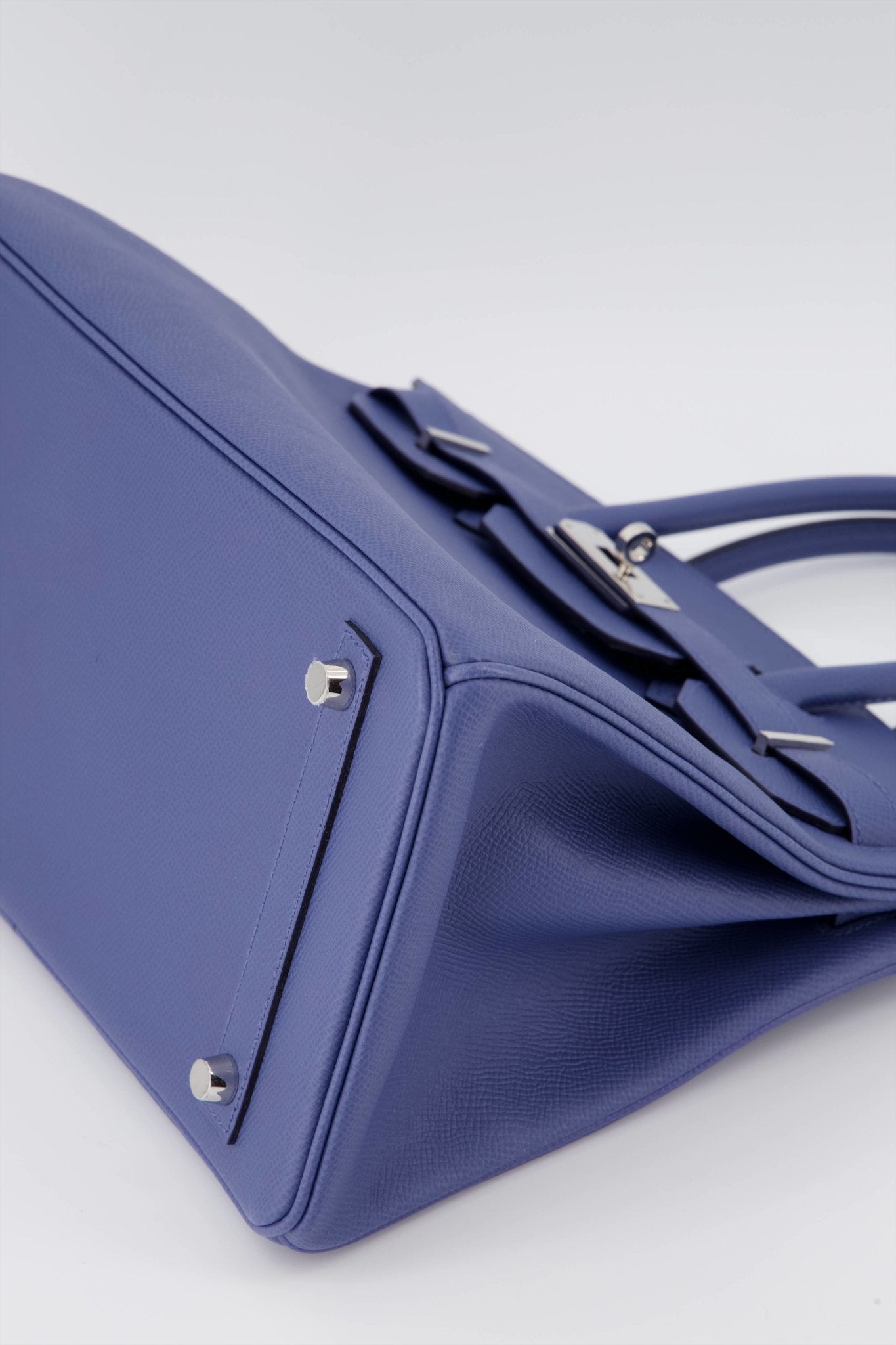 Hermes Birkin 30 Handbag Bleu Brighton