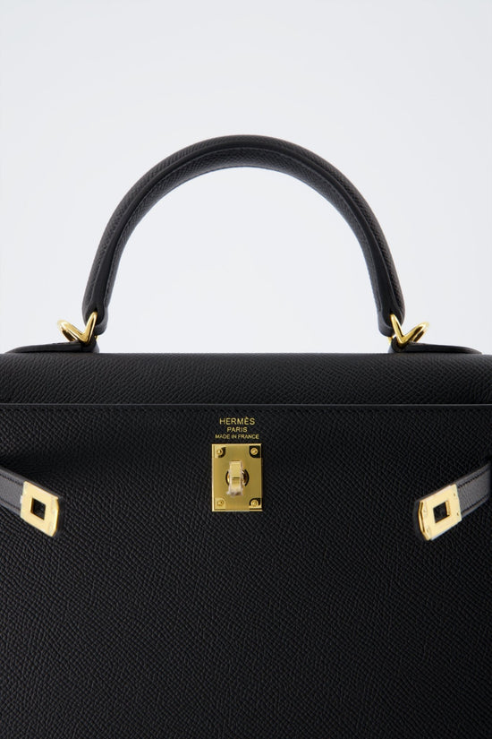 A BLACK EPSOM LEATHER SELLIER KELLY 25 WITH GOLD HARDWARE, HERMÈS, 2021