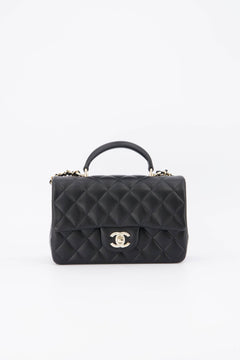Chanel black mini rectangular handbag