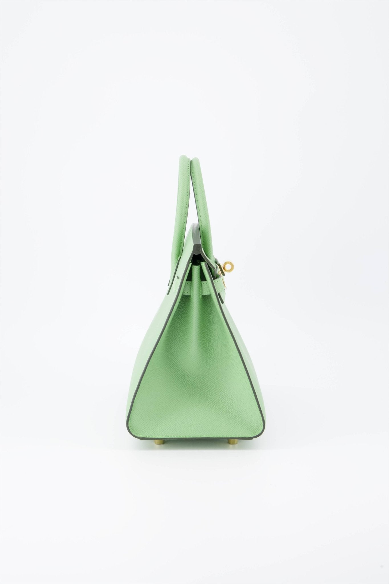 Hermes Birkin 25 Sellier Handbag Vert Criquet