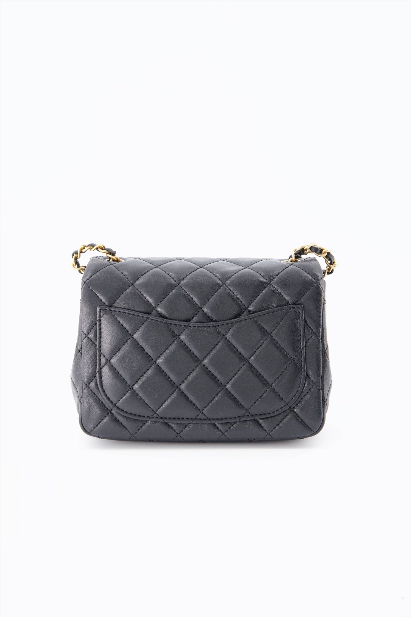 Holy Grail* Chanel Black with Gold Interior Pearl Crush Mini Square F – Bags  Of Personality