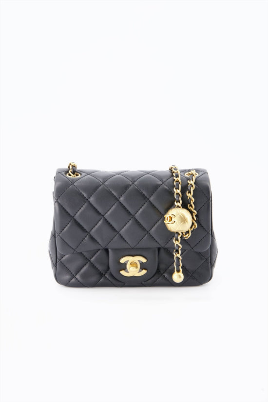 Chanel Gold Classic Bag With Pouch