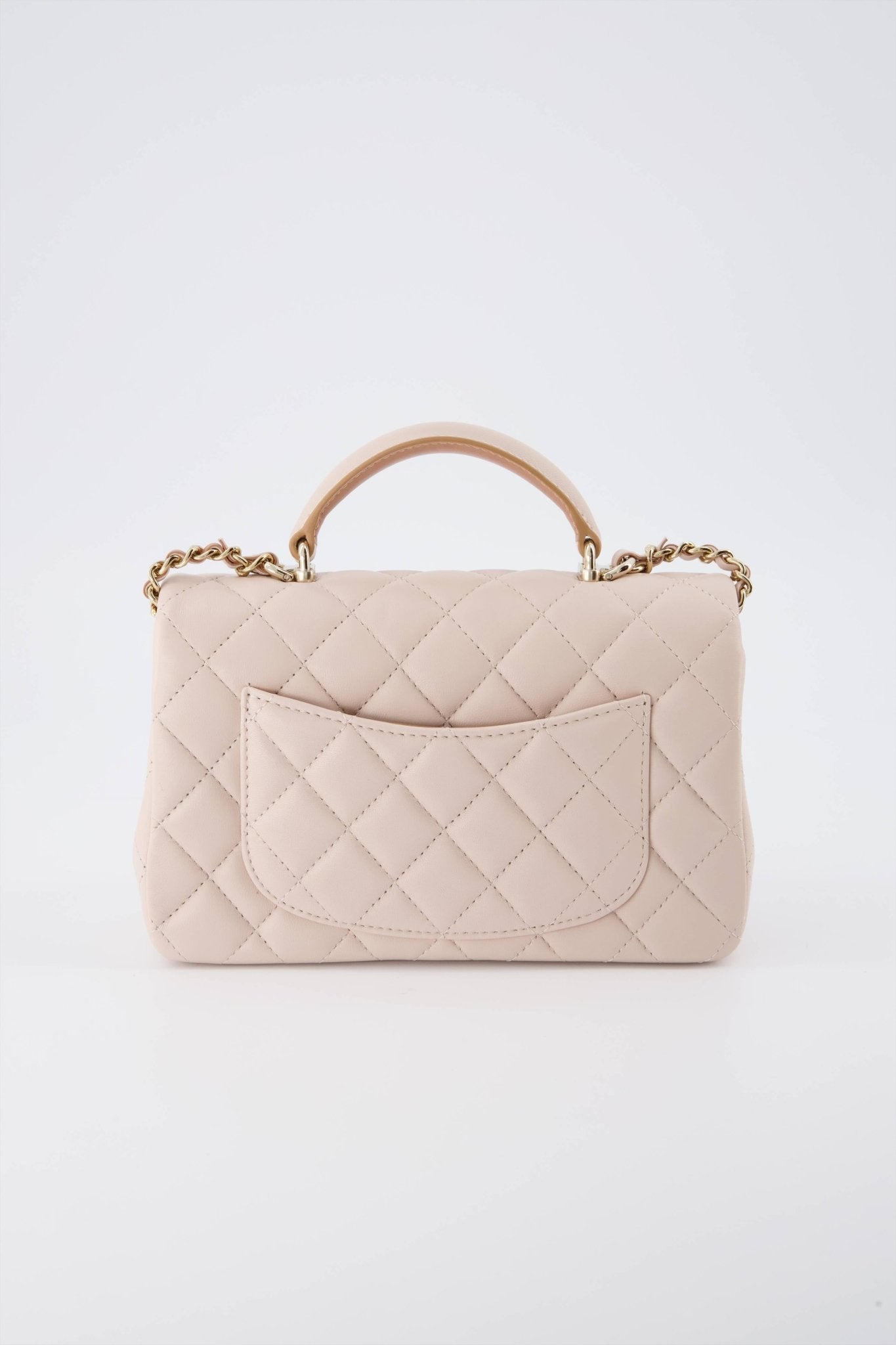 CHANEL Caviar Quilted Mini Top Handle Rectangular Flap Pink 692420