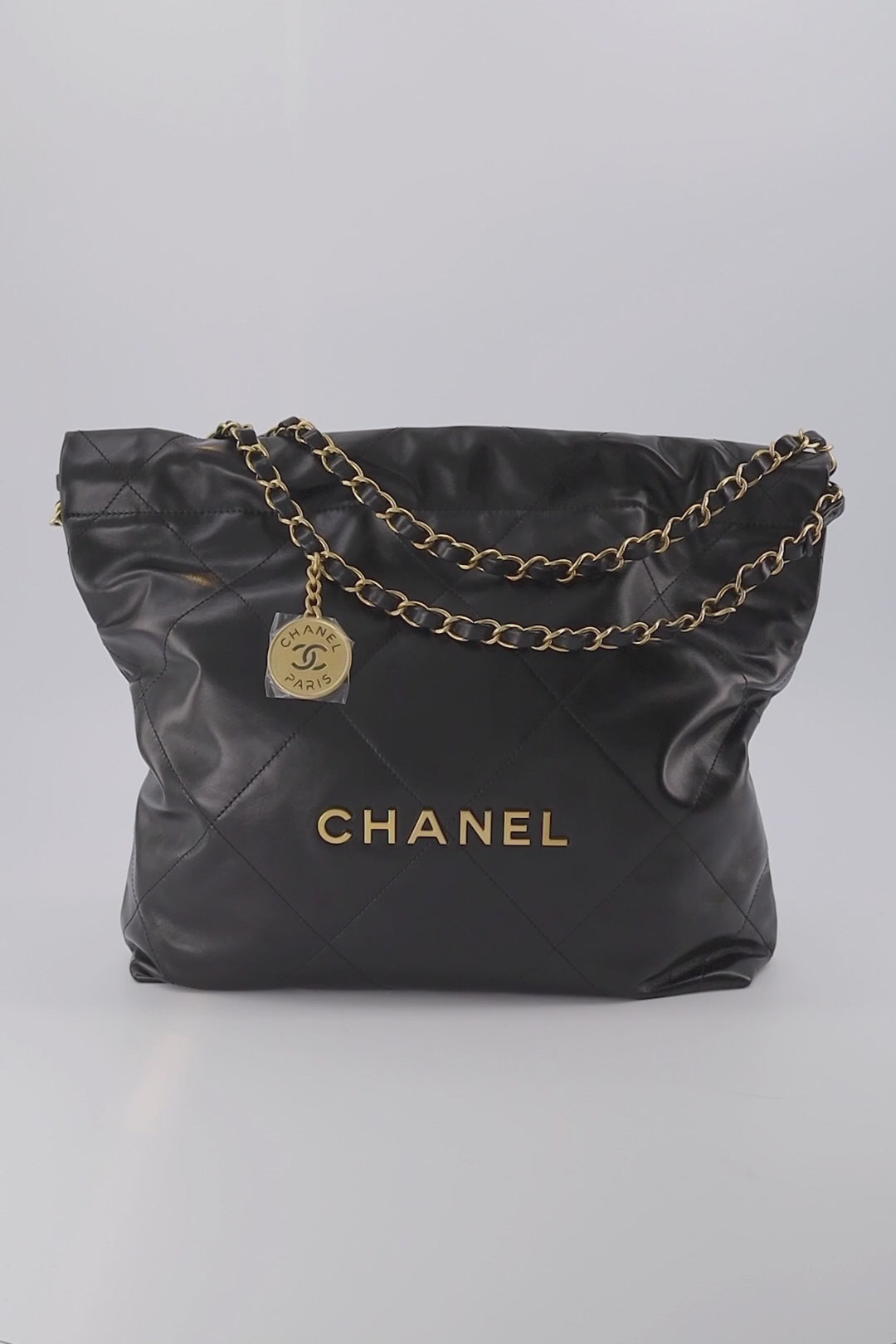 small chanel bag white black