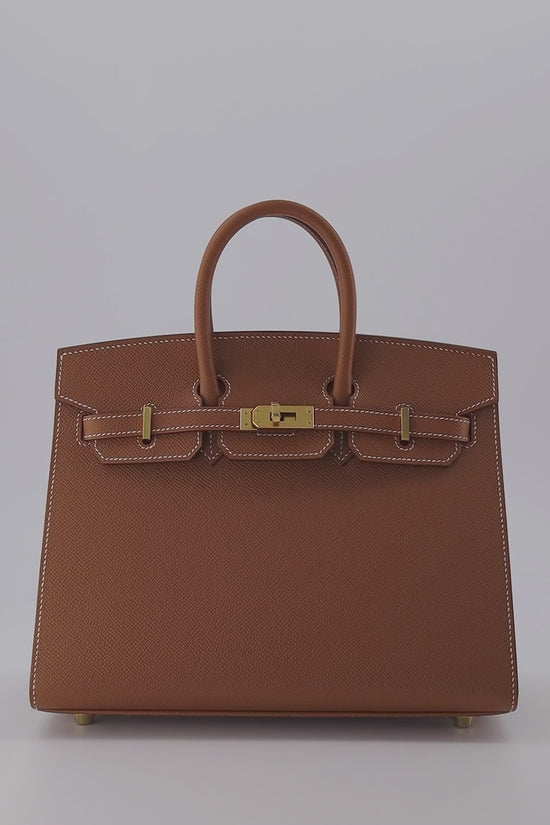 Holy Grail* Hermes Birkin 25 Sellier Handbag Gold Epsom Leather With – Bags  Of Personality